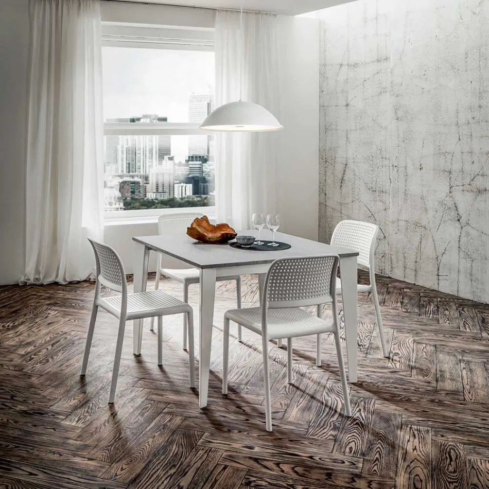 Mesa de comedor extensible hasta 252 cm en HPL Made in Italy - Efisto viadurini