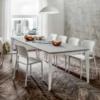 Mesa de comedor extensible hasta 252 cm en Hpl Made in Italy - Efisto viadurini