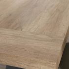 Mesa de comedor extensible hasta 260 cm en madera de melamina y metal - Lukas viadurini