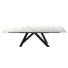 Mesa de comedor extensible hasta 278 cm en Laminam Made in Italy - Settimmio viadurini