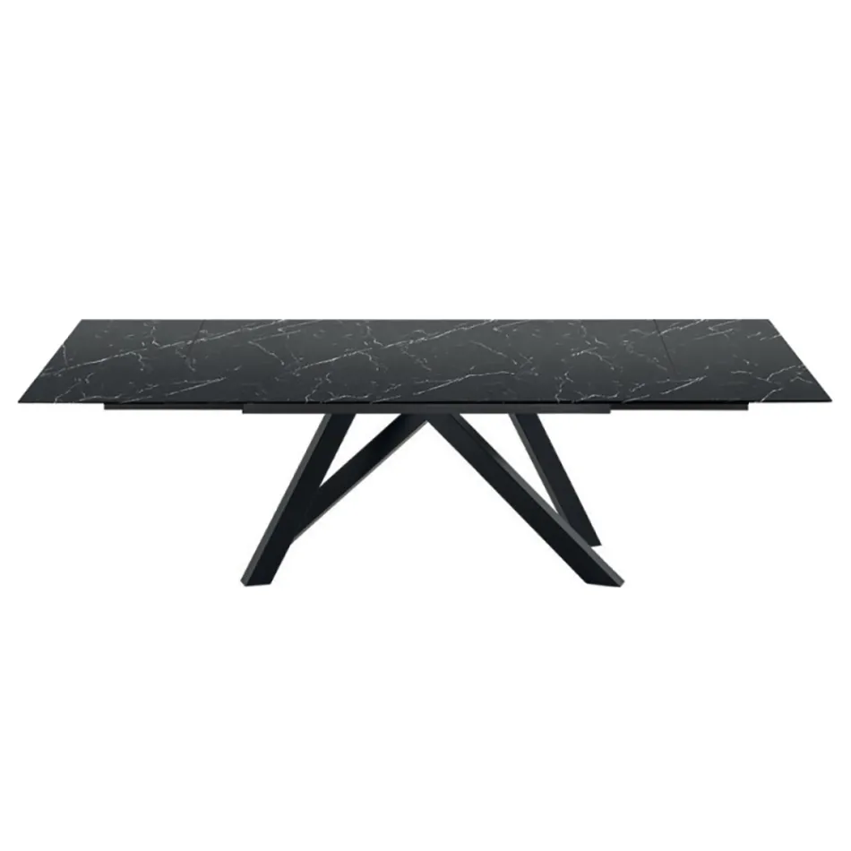 Mesa de comedor extensible hasta 278 cm en Laminam Made in Italy - Settimmio viadurini
