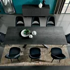 Mesa de comedor extensible hasta 278 cm en Laminam Made in Italy - Settimmio viadurini