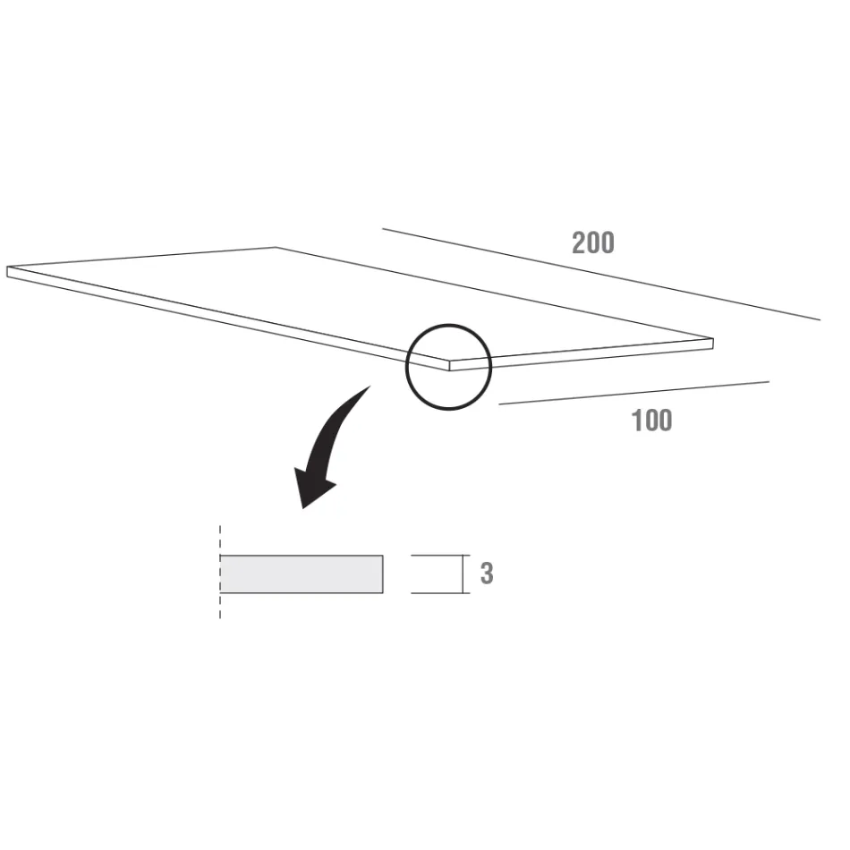 Mesa de comedor extensible hasta 280 cm en Fenix Made in Italy - Eolo viadurini
