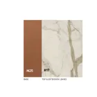 Mesa de Comedor Extensible hasta 280 o 298 cm Cerámica Metal - Revia viadurini