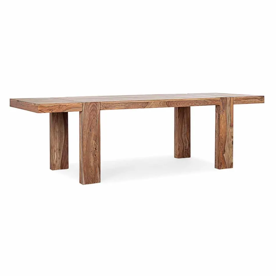 Homemotion Wood - Mesa de comedor extensible Bruce hasta 295 cm viadurini