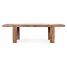 Homemotion Wood - Mesa de comedor extensible Bruce hasta 295 cm viadurini