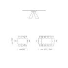 Mesa de Comedor Extensible hasta 300 cm en Fenix Made in Italy - Dálmata viadurini