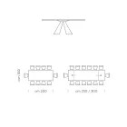 Mesa de Comedor Extensible hasta 300 cm en Fenix Made in Italy - Dálmata viadurini