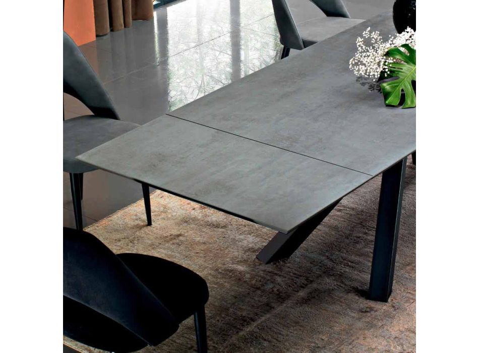 Mesa de comedor extensible hasta 300 cm en laminado Made in Italy - Settimmio viadurini