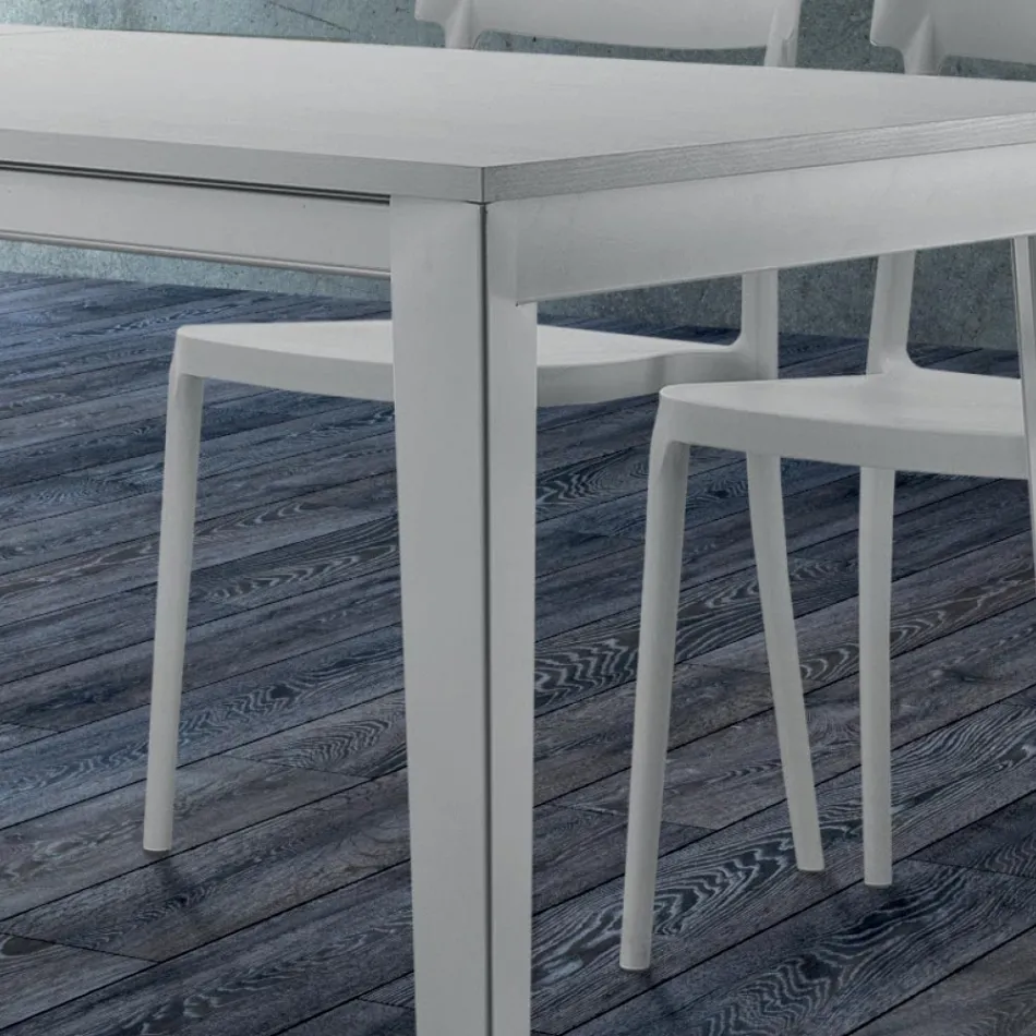 Mesa de Comedor Extensible hasta 310 cm en Melamina Made in Italy - Años Setenta viadurini