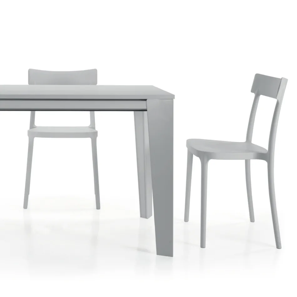 Mesa de Comedor Extensible hasta 310 cm en Melamina Made in Italy - Años Setenta viadurini
