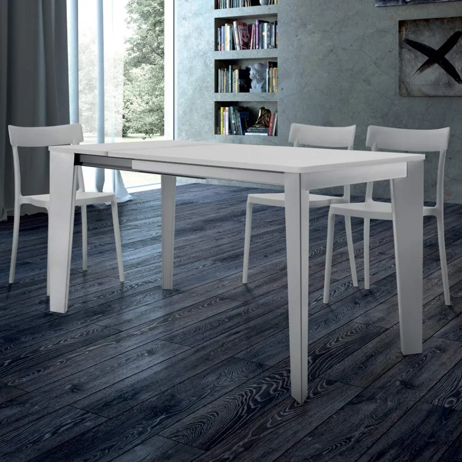 Mesa de Comedor Extensible hasta 310 cm en Melamina Made in Italy - Años Setenta viadurini