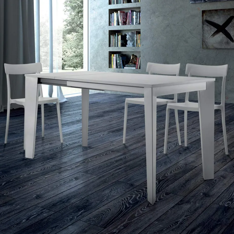 Mesa de Comedor Extensible hasta 310 cm en Melamina Made in Italy - Años Setenta viadurini