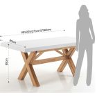 Mesa de comedor extensible hasta 315 cm en madera maciza - Massimo viadurini