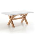 Mesa de comedor extensible hasta 360 cm en madera maciza - Massimo