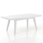 Mesa de comedor extensible hasta 315 cm en mdf y madera maciza - Paolo viadurini