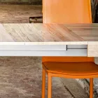 mesa de comedor extensible hasta 320 cm diseño moderno Oky viadurini