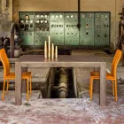 mesa de comedor extensible hasta 320 cm diseño moderno Oky viadurini