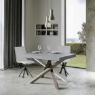 Mesa de Comedor Extensible hasta 440 cm de Diseño Made in Italy - Rally viadurini