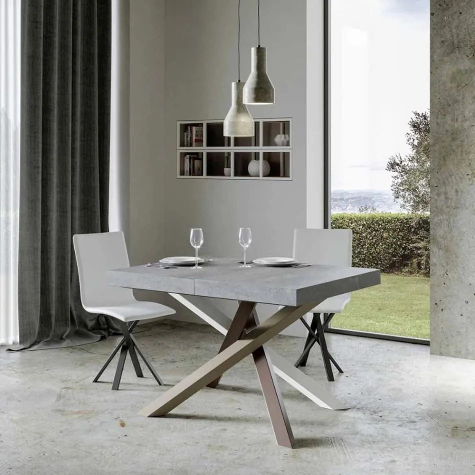 Mesa de Comedor Extensible hasta 440 cm de Diseño Made in Italy - Rally viadurini