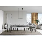 Mesa de Comedor Extensible hasta 440 cm en Madera y Hierro Made in Italy - Foxy viadurini