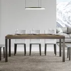 Mesa de Comedor Extensible hasta 440 cm en Madera y Hierro Made in Italy - Foxy viadurini