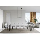 Mesa de Comedor Extensible hasta 440 cm en Madera y Hierro Made in Italy - Foxy viadurini