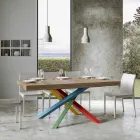 Mesa de comedor extensible hasta 440 cm con tapa de madera Made in Italy - Boan viadurini