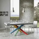 Mesa de comedor extensible hasta 440 cm con tapa de madera Made in Italy - Boan viadurini