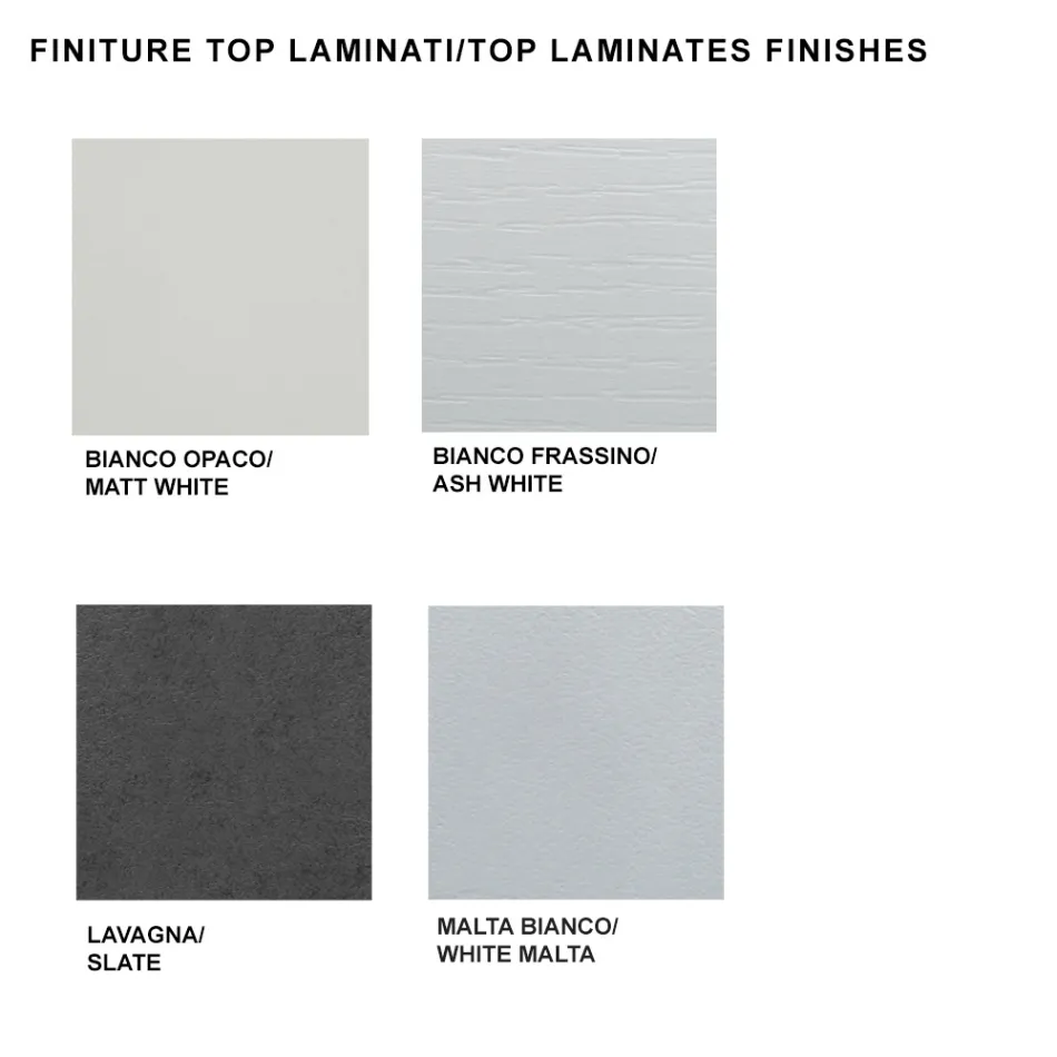 Mesa de comedor extensible hasta 450 cm en laminado Made in Italy - Salentino viadurini