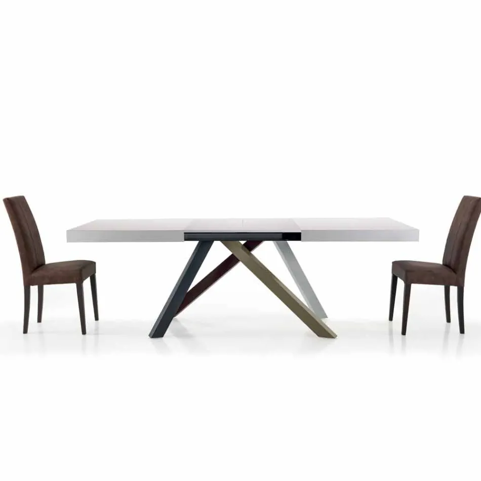 Mesa de Comedor Extensible hasta 450 cm en Laminado Hecho en Italia - Salentino viadurini