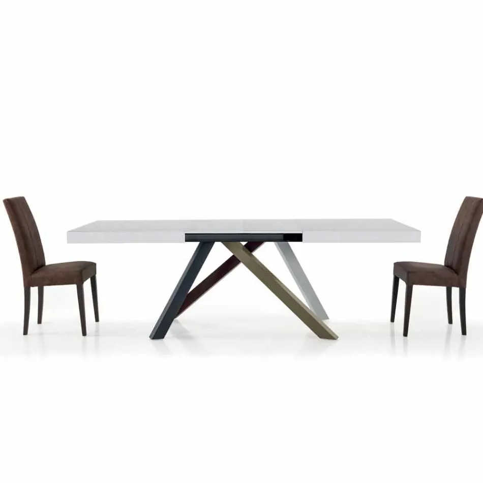 Mesa de Comedor Extensible hasta 450 cm en Laminado Hecho en Italia - Salentino viadurini