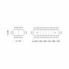 Mesa de comedor extensible hasta 450 cm en laminado Made in Italy - Salentino viadurini