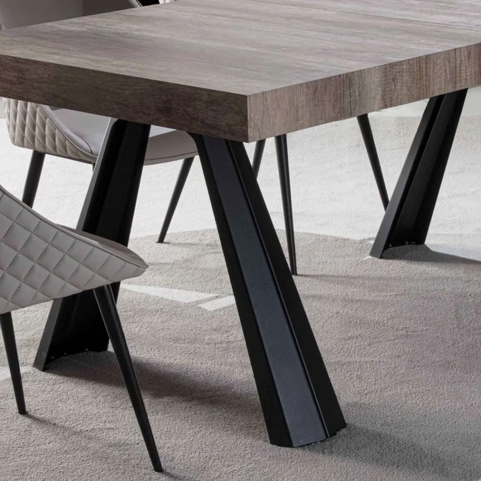Mesa de comedor extensible hasta 500 cm con tapa de melamina - Raimondo viadurini