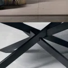 Mesa de comedor extensible en madera de roble L315cm hecha en Italia Oncino viadurini