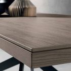 Mesa de comedor extensible en madera de roble L315cm hecha en Italia Oncino viadurini