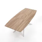Mesa de Comedor Extensible en Metal y MDF - Iridium viadurini