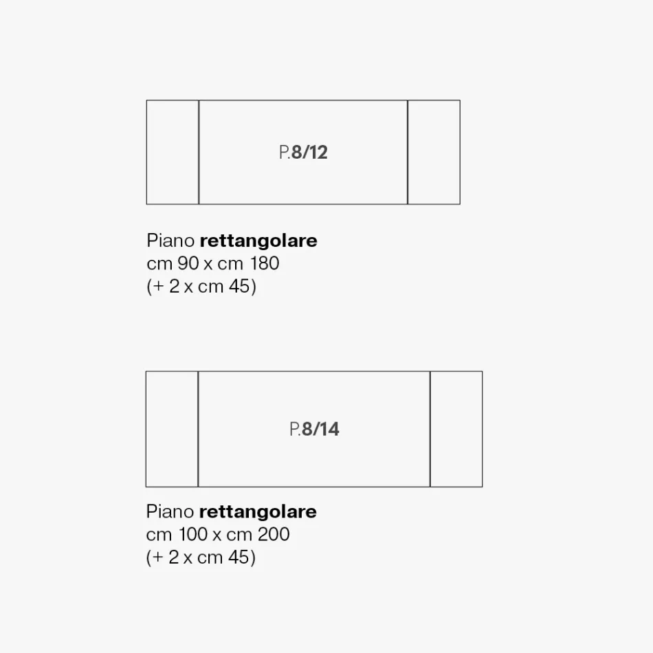 Mesa de comedor extensible en metal y vitrocerámica Made in Italy - Circe viadurini