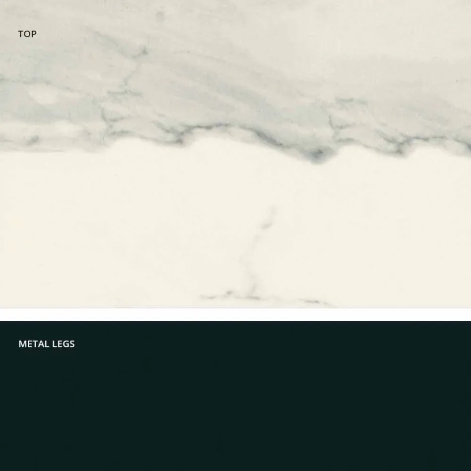 Mesa de comedor de vidrio cerámico extensible hecha en Italia, Wilmer viadurini