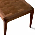 Mesa de comedor extensible madera nogal natural moderno diseño Sanni viadurini
