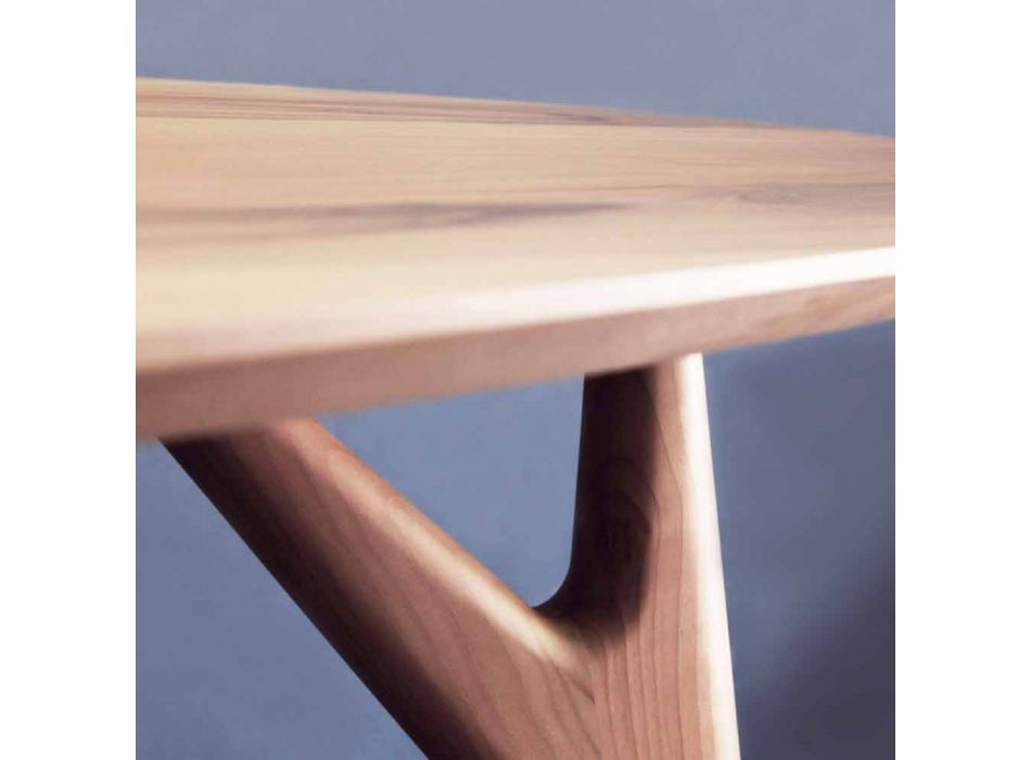 Mesa de comedor artesanal en madera maciza de nogal Made in Italy - Nocino viadurini