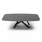 Mesa de comedor con tapa de barril en laminado HPL Made in Italy - Settimmio viadurini
