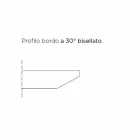 Mesa de comedor con tapa de barril en laminado HPL Made in Italy - Settimmio viadurini