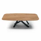 Mesa de comedor con tapa de barril en laminado HPL Made in Italy - Settimmio viadurini
