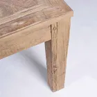 Mesa de comedor Homemotion con tablero y patas en madera de olmo - Olmo viadurini