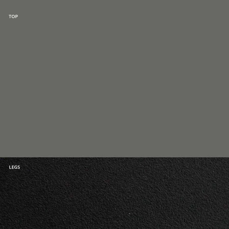 Mesa de comedor con tapa Fenix y base de acero Made in Italy - Dalmata viadurini