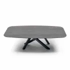 Mesa de comedor con tablero en Hipermármol precioso Made in Italy - Settimmio viadurini