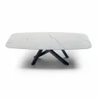 Mesa de comedor con tablero en Hipermármol precioso Made in Italy - Settimmio viadurini