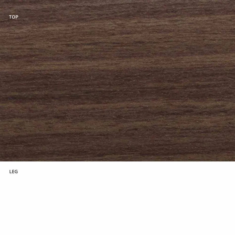 Mesa de comedor con tapa ovalada en laminado HPL Made in Italy - Dólares viadurini