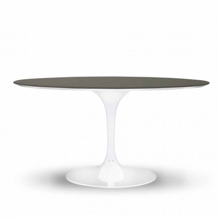 Mesa de comedor con tapa redonda en Fenix Made in Italy de alta calidad - Dólares viadurini